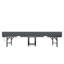 Lit d'invité pliant de 75 pouces de long pour adultes de grande taille, 5 matelas en mousse à mémoire de forme, capacité de 450 lb, portable et peu encombrant, structure moderne extra simple, structure en métal robuste, pliage facile à rouler, économie