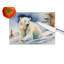 Polar Bear Glass Cutting Board Large