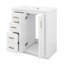 Meuble-lavabo de 30 po avec lavabo en céramique, 3 tiroirs et 2 portes-815283503