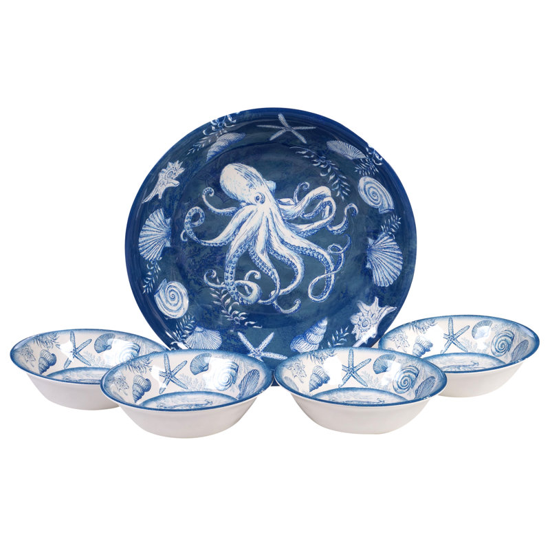 Oceanic 5Pc Salad/Serving Set
