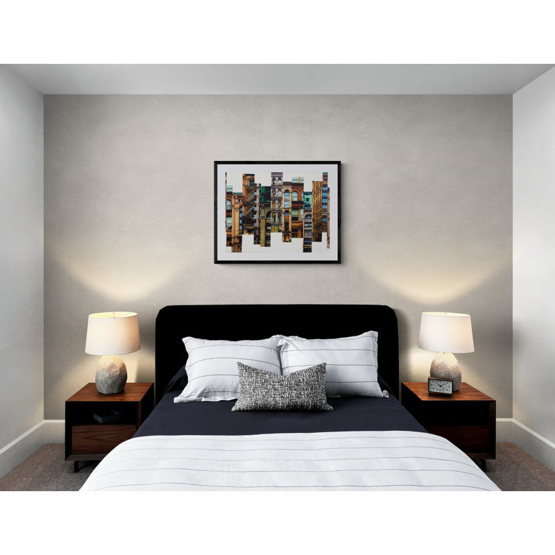 Patchwork City 66 Graphic Art, 24" H x 32" W, Wrapped Canvas