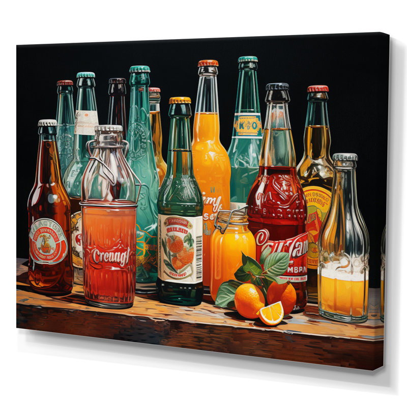 Pop Art 1950S Cocktail Emotion III, reproduction d'art sur toile, H 24 po x l 32 po, Toile tendue