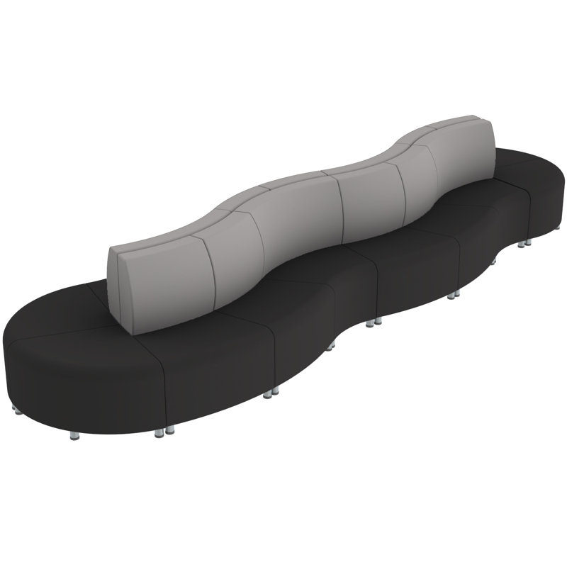 Ensemble de 16 chaises Pro Series Connect, Noir/gris