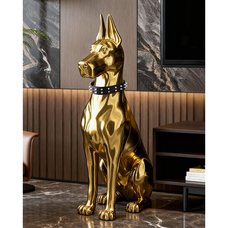 Décorations pour chien moderne et luxueux, H 39,37 po x l 23,62 po x P 12,6 po