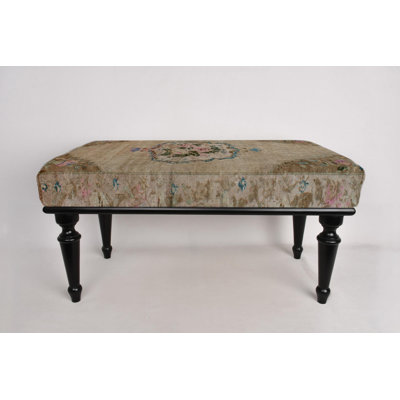 Cotton Upholstered Bench