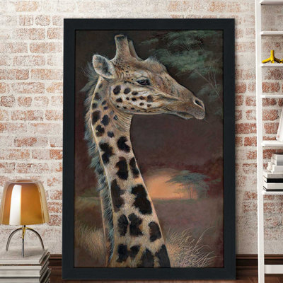 «Young & Curious» par Ruane Manning - reproduction d'art encadrée
