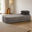Canapé-lit convertible en nuage avec couverture, tissu Scott gris foncé, canapé-lit modulaire Queen sans ossature, canapé-lit en mousse solide haute densité pour salon et chambre, aucun assemblage requis-1331937674-1331937675