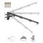 Support mural pour bras lumineux triangulaire 39,37 po / 100 cm