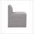 Grey Fabric Armless Chair
