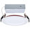 13 Watt LED Fire Rated 6 Inch Direct Wire Slim Fit Step Baffle Downlight Round Shape White Finish CCT Selectable 120 Volts Dimmable