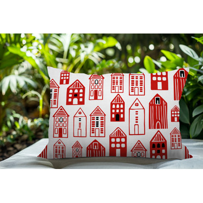 Oreiller rectangulaire réversible intérieur / extérieur Kirk Skandi Street