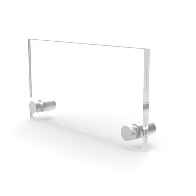 Fixturedisplays® Clear Sign Name Holder Plexiglass 3X6 6X3 Wallmount Poster Frame Standoff 119884-3*6