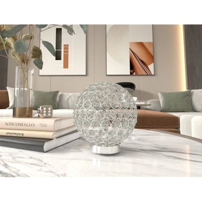 Lampe de table en cristal Dana, ensemble de 2