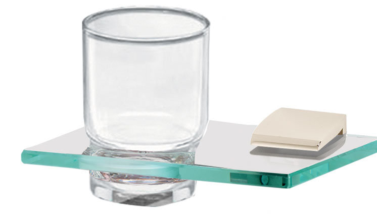 Verre Manhattan et porte-verre Manhattan, Nickel poli