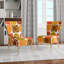 Chaise d'appoint rembourrée Mid-Century