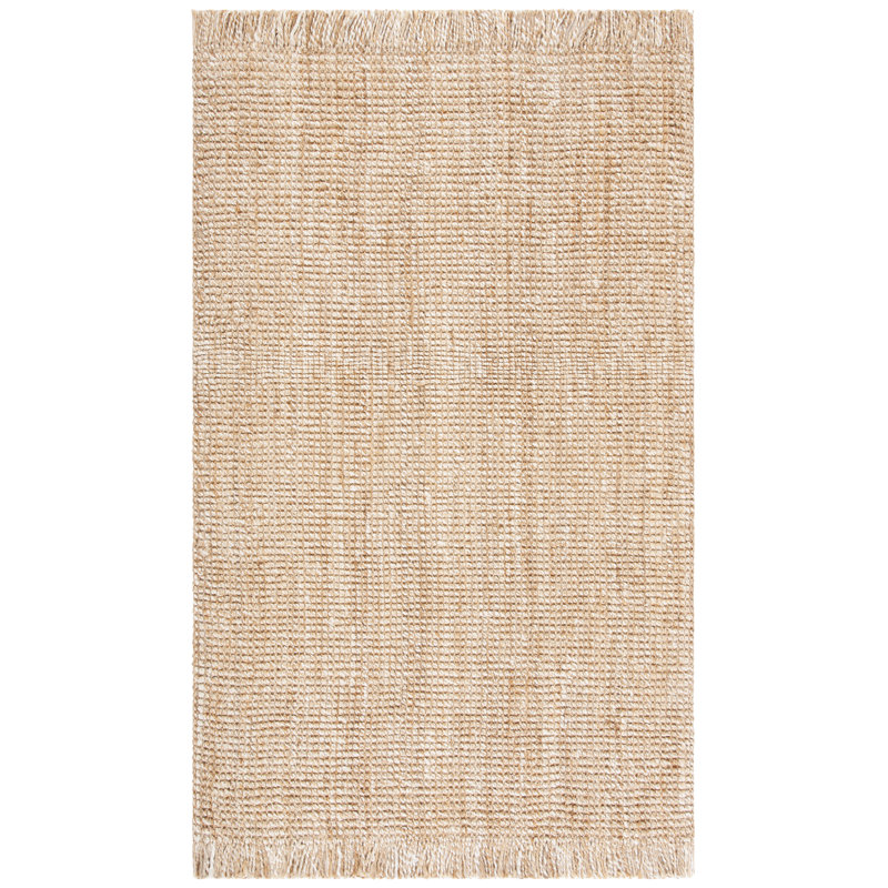 Rhiann Natural Fiber Hand Woven Jute Rug, Rectangle 9' x 12'