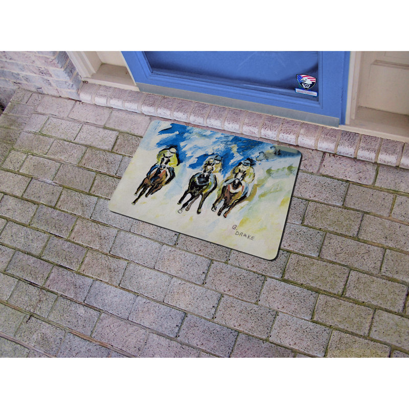 Tapis antidérapant Sindelar Three Racing, Rectangulaire : 1 pi 6 po x 2 pi 2 po