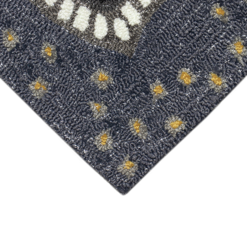 Ikuhiro Modern & Contemporary Synthetic Water Resistant Kitchen Mat, 24" W x 36" L