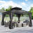 Aluminum Patio Gazebo Permanent Hardtop Gazebos-87169648-89659368