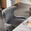 Ricky Modern Velvet Dining Chairs - Ergonomic Upholstered Curved Back with Solid Wooden Legs - Side Chair for Office Kitchen Living Room Dining Room-30344456-96021045