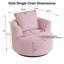 Fauteuil d'appoint pivotant à 360 ° Compression avec coussin-131151521
