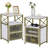 Kempst Nightstand Set 2, Small Bedside Table with Drawers, Narrow Side End Table with Open Shelf, 2 Drawer Dresser for Bedroom/Living Room/Dorms-508203560-477887918