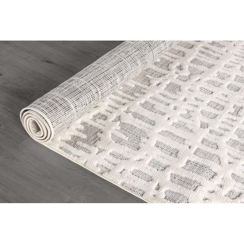 Bunny Modern High-Low Indoor Area Rug, Rectangle 9' x 12'