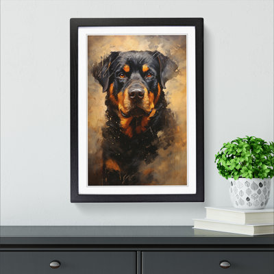 Rottweiler Contemporary - Framed Print