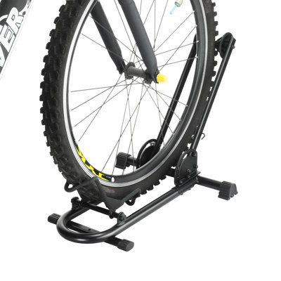 Rad Sportz Bike Floor Stand - Foldable Bicycle Rack with Rubber Feet for Compact Storage - Indoor Parking for Mountain, Road, and BMX Bikes