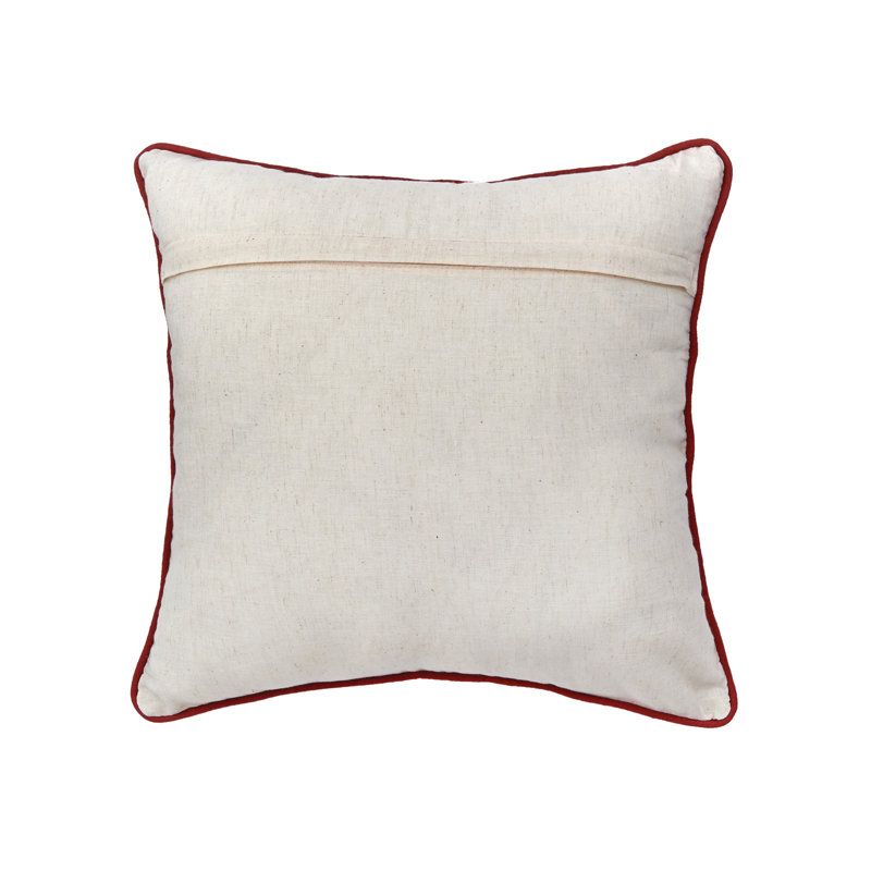 Coussin décoratif imprimé et brodé Autumn Wreath