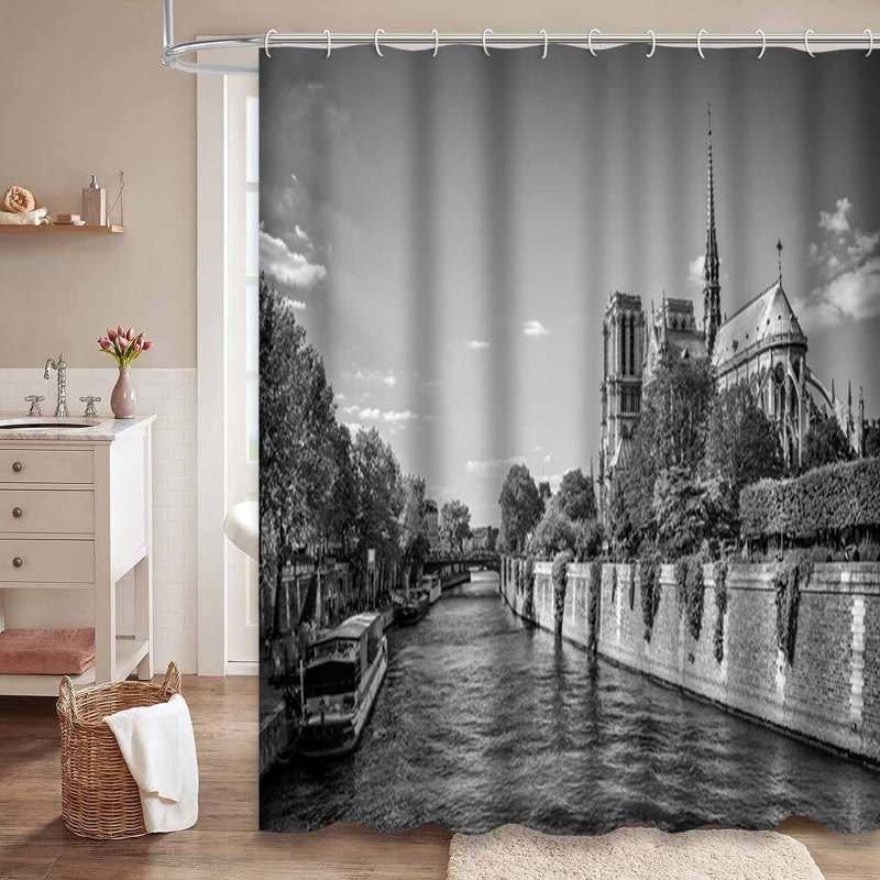 Rideau de douche Paris River, L 72 po x l 78 po