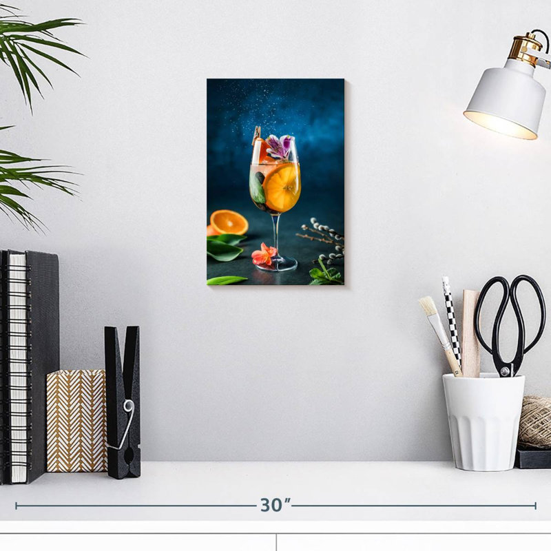 Yarlin Citrus Cocktail, 12" H x 8" W