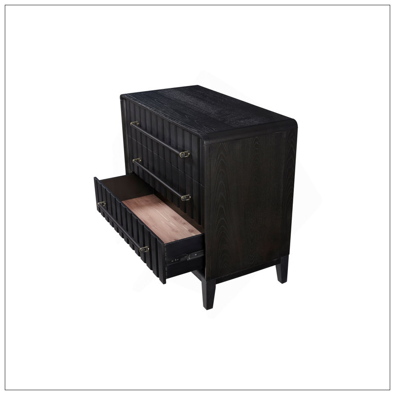 Commode Bachelor 3 tiroirs au fini poivre