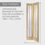 Internal Glazed Oak Worcester Bi-Fold
