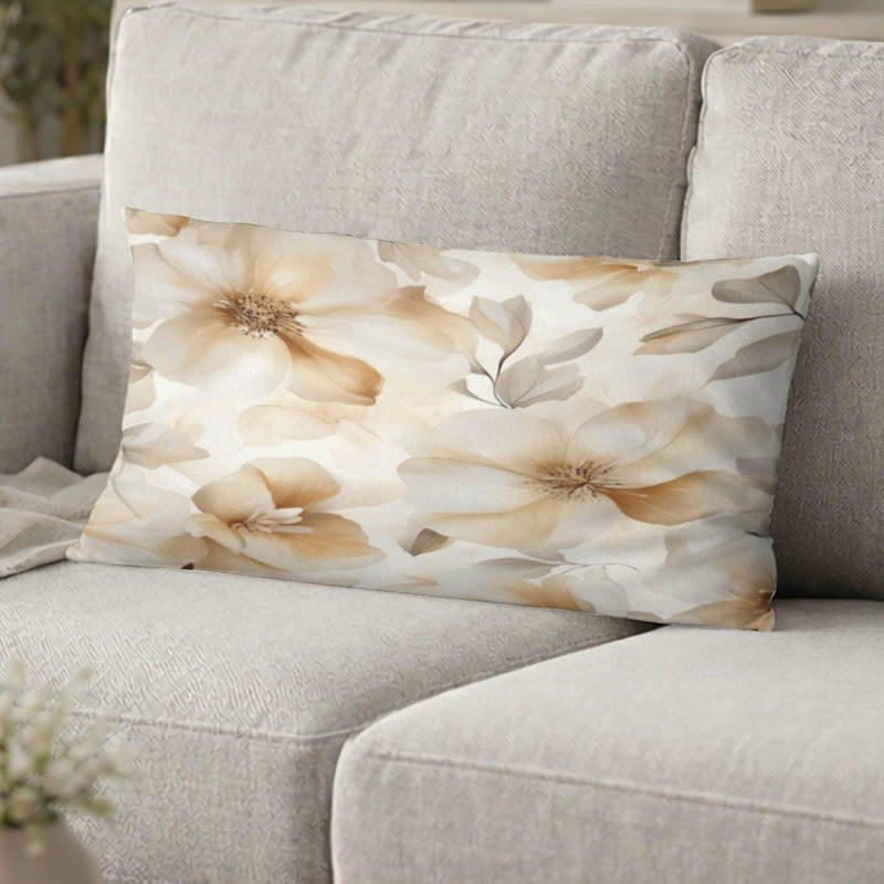 Coussin Floral, H 12 po x l 20 po