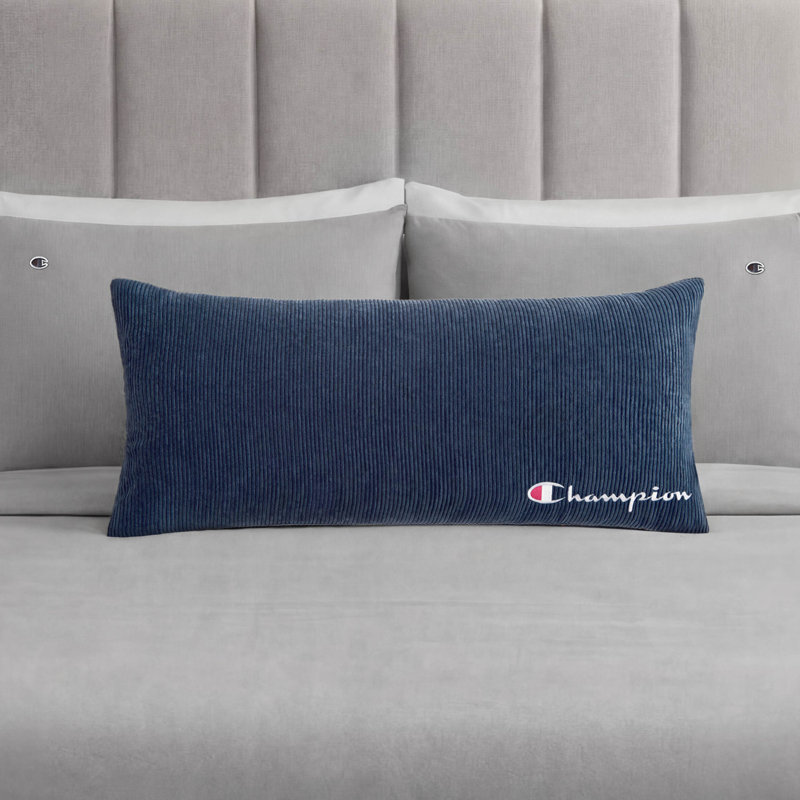Coussins en velours côtelé Champion, Marine