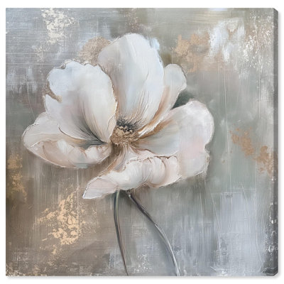 Art floral élégant sur toile Vanilla Flora (III) par Art Remedy
