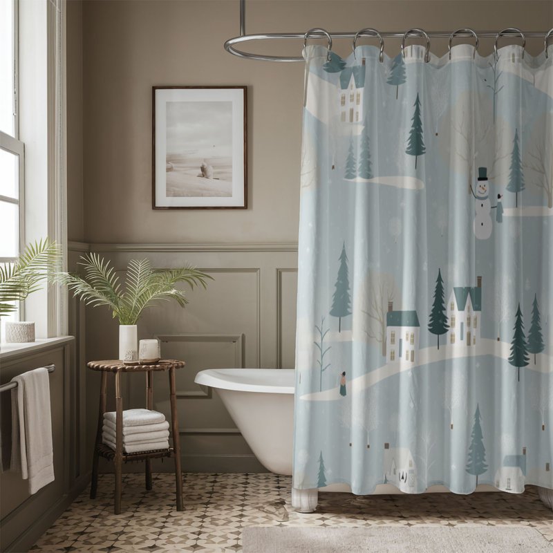 Rideau de douche Cool Yule - Premium, H 74 po x l 71 po