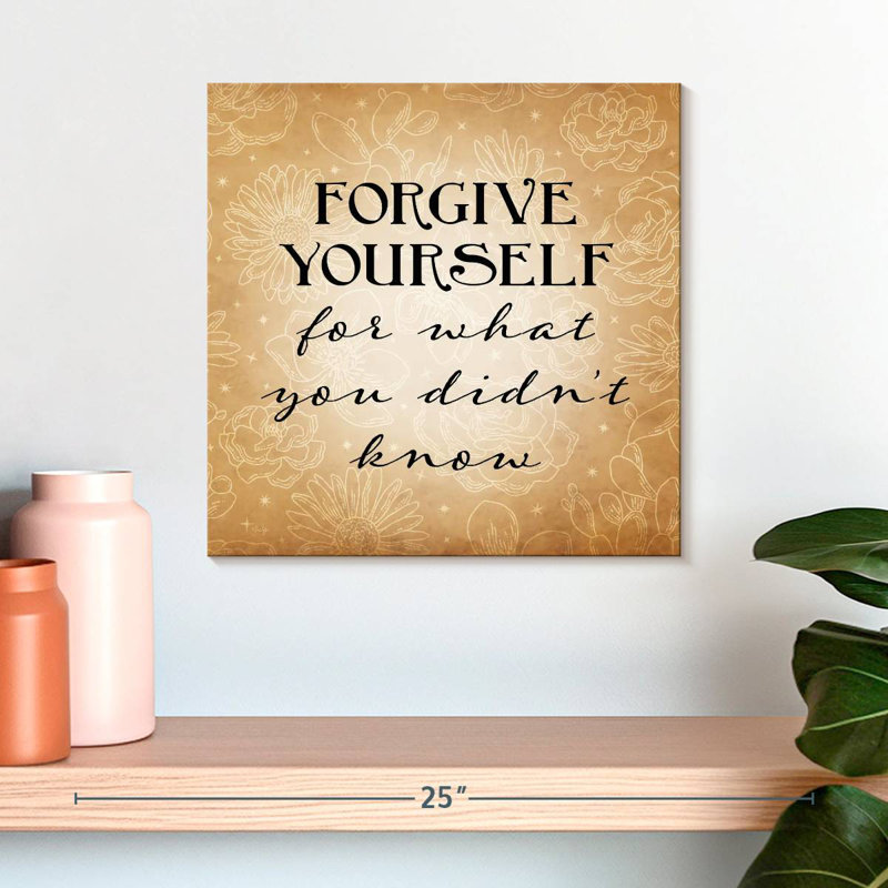Tergel Forgive Yourself, 16" H x 16" W