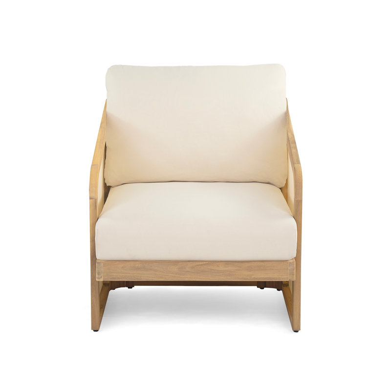 Fauteuil club Royal Wood PVC-coated polyester