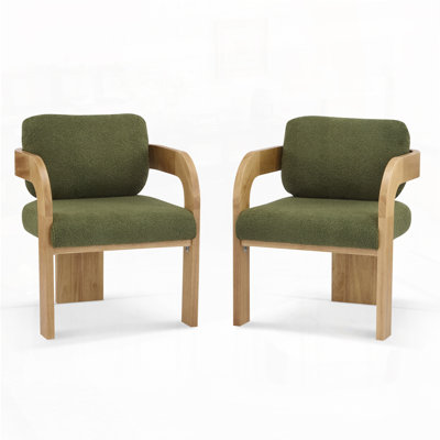 Solid Wood Frame Armchair