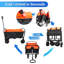 Mini chariot de plage Scendor Wagon Garden (noir + orange)