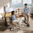 L-shaped Electric Standing Desk With Height Adjustment, Memory Controller & Spacious Corner Workstation-1938126593-1940626382