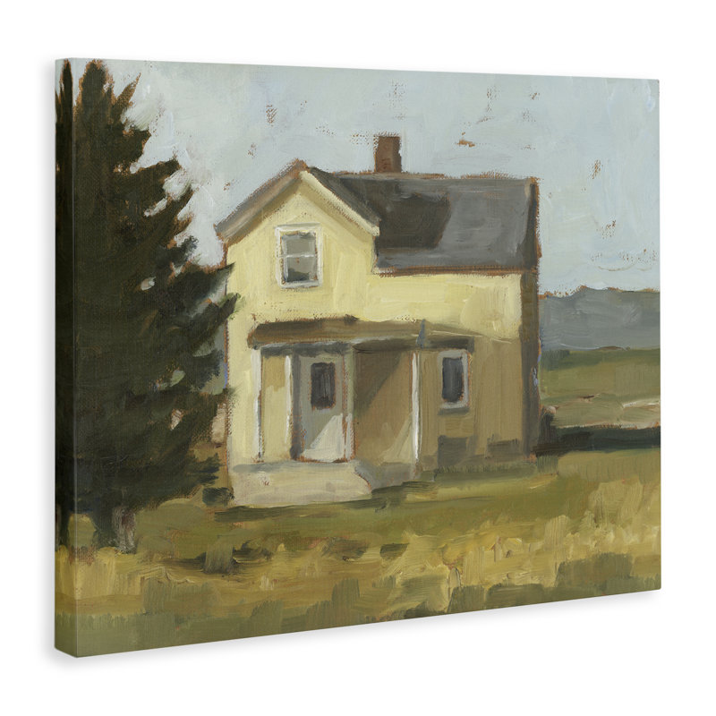Art mural sur toile, "Étude de chalet isolée", par Ethan Harper, H 16 po x l 20 po