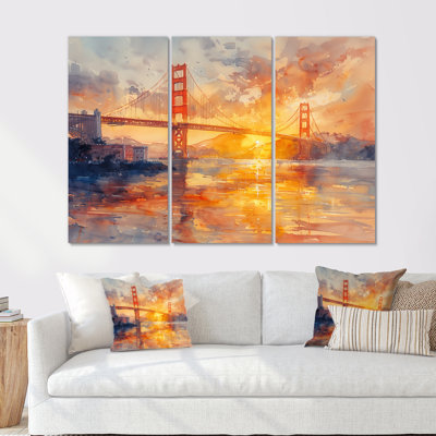 Aniya - Bridges Wall Art Living Room Set