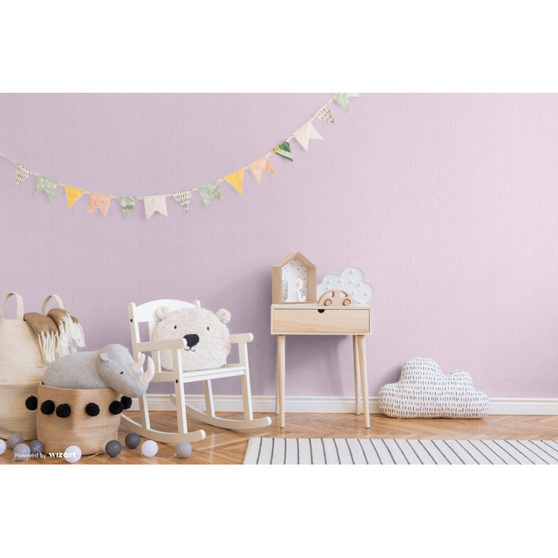 Stria 10m x 53cm Wallpaper Roll, Purple