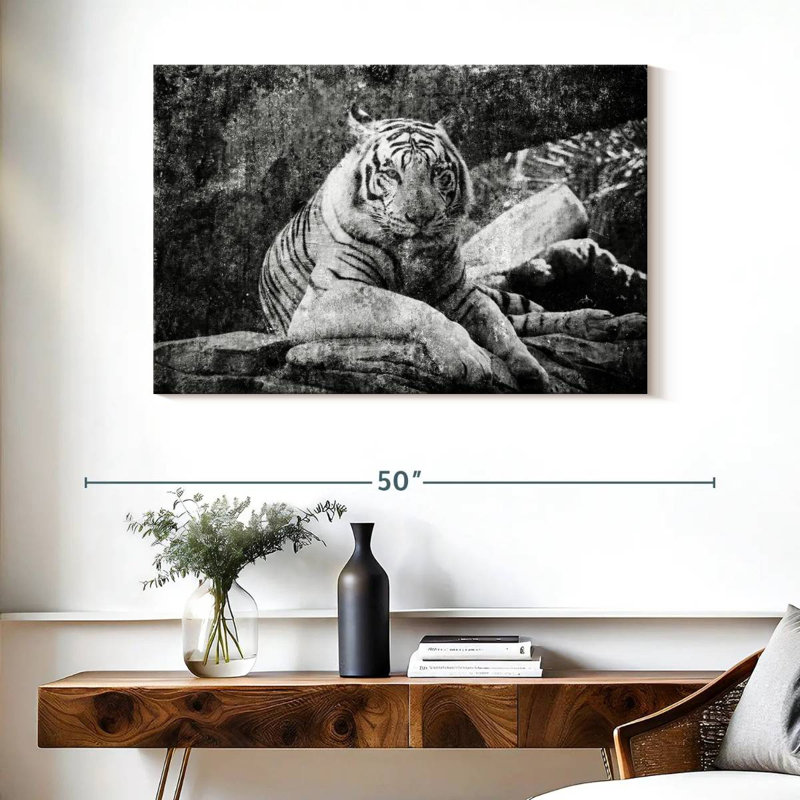 Crowle Textured Tiger, 26" H x 39" W