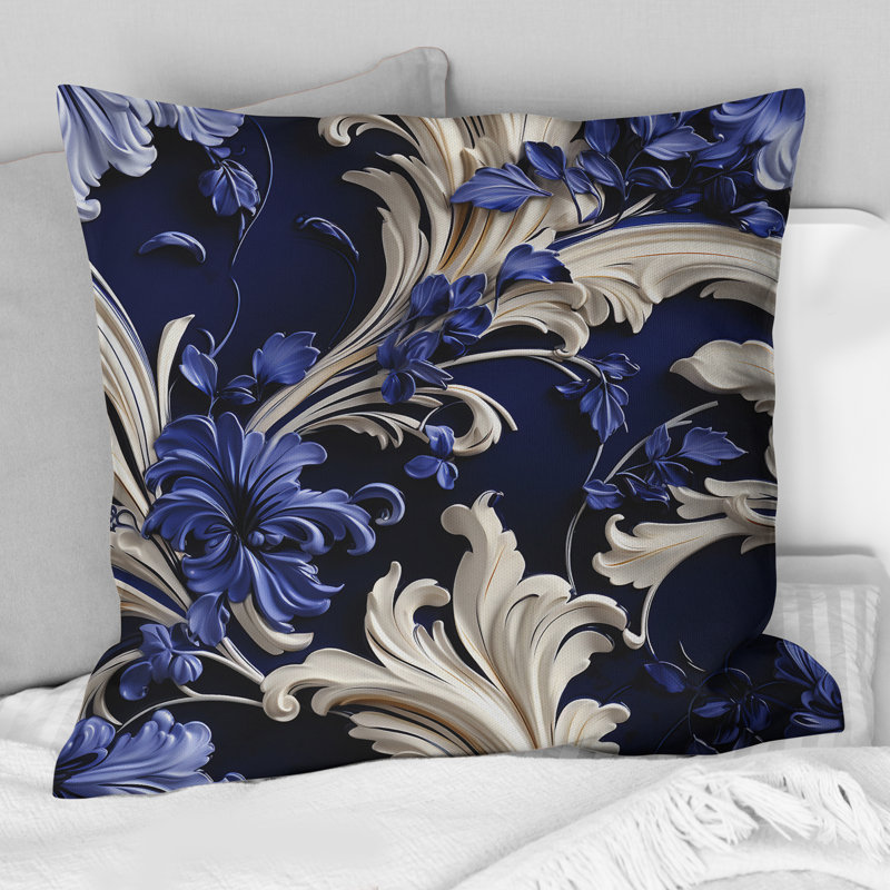 Coussin Cobalt, 16 po x 16 po