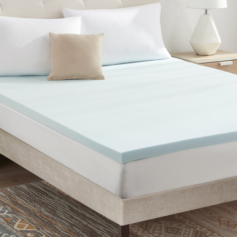 Bourland Alwyn Home Gel Memory Foam Mattress Topper, Queen, 3"