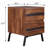 Walnut And Sandy Black 2-Drawer Nightstand